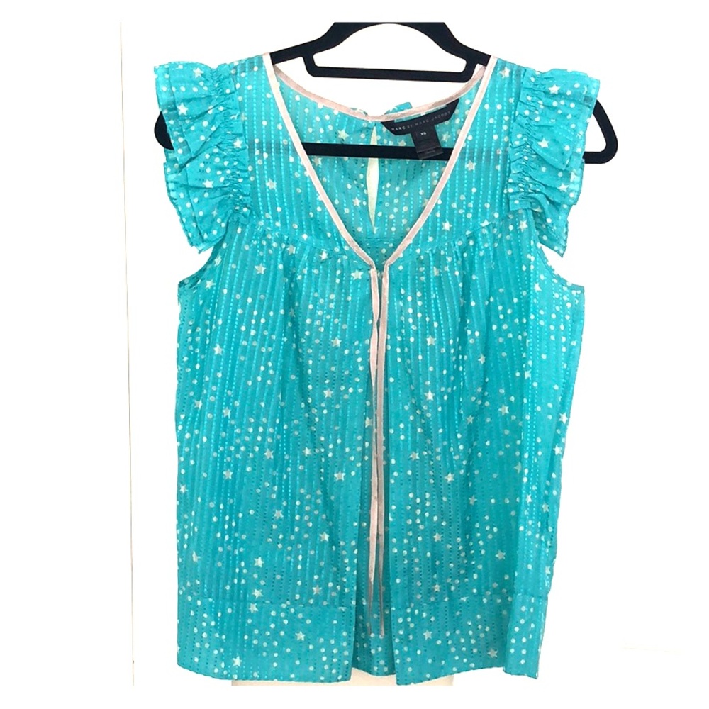 MARC BY MARC JACOBS Silk Blue Blouse